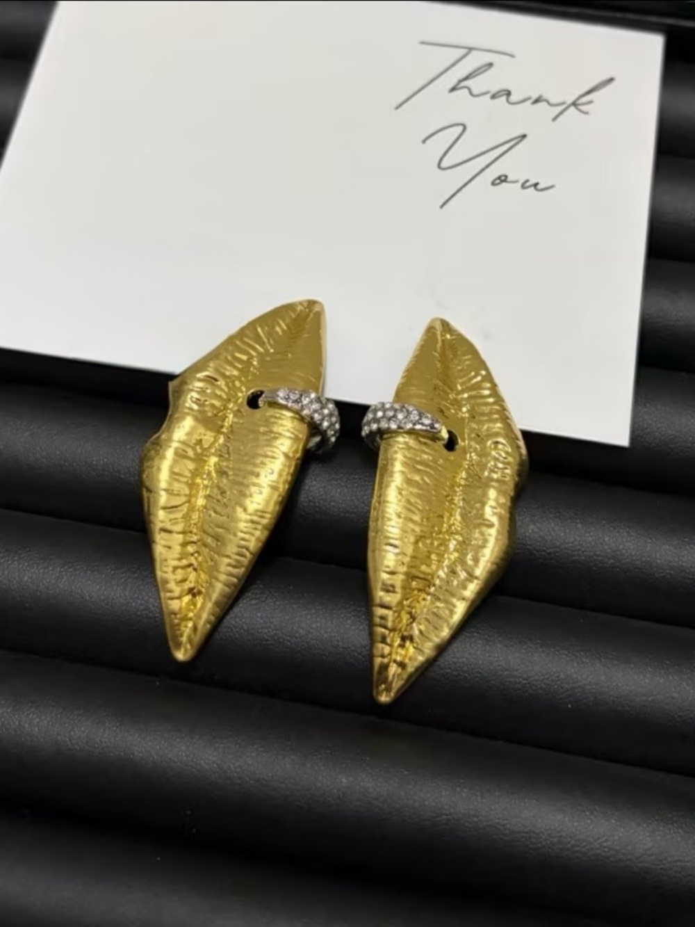 Schiaparelli Inspired Gold Lip design Statement Earrings